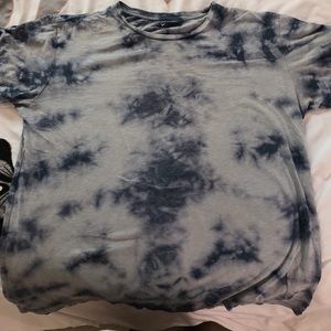 Blue tie dyed tee